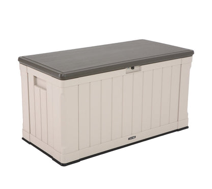 LIFETIME 60012 Extra Large Deck Box, 130 Gallon, Desert Sand/Brown