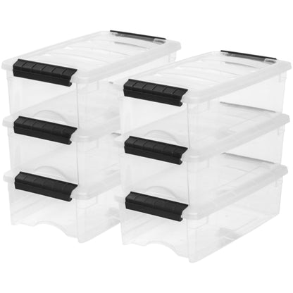 IRIS USA 4-Pack 72 Quart Storage Bins with Lids, Clear