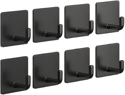 Adhesive Wall Hooks for Hanging, Self Adhesive Sticky Hooks for Bathroom