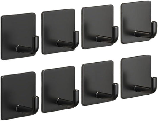 Adhesive Wall Hooks for Hanging, Self Adhesive Sticky Hooks for Bathroom