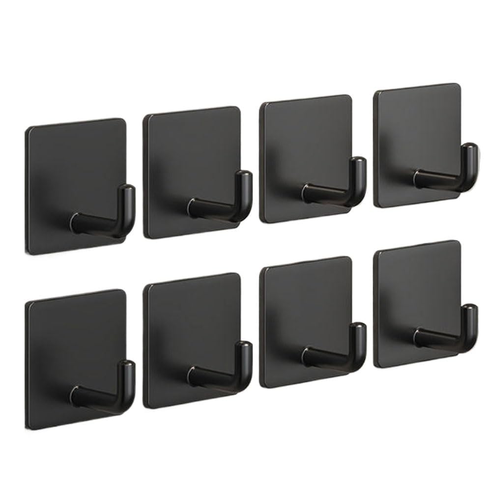 Adhesive Wall Hooks for Hanging, Self Adhesive Sticky Hooks for Bathroom