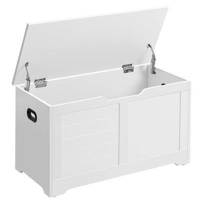 VASAGLE Storage Chest, 39.4 Inches Width Bench with 2 Safety Hinges