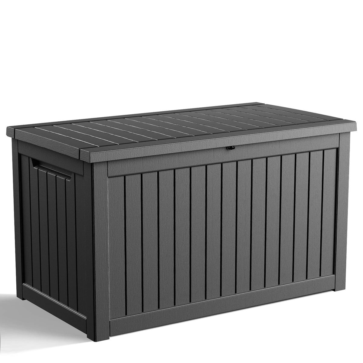 DRATO 135 Gallon Deck Boxes Outdoor Waterproof Storage Box with Wheels