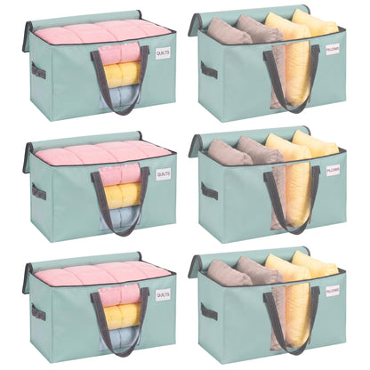 VENO Moving Bags, Storage Bags, Wide Open Top, Clear, 4 Pack
