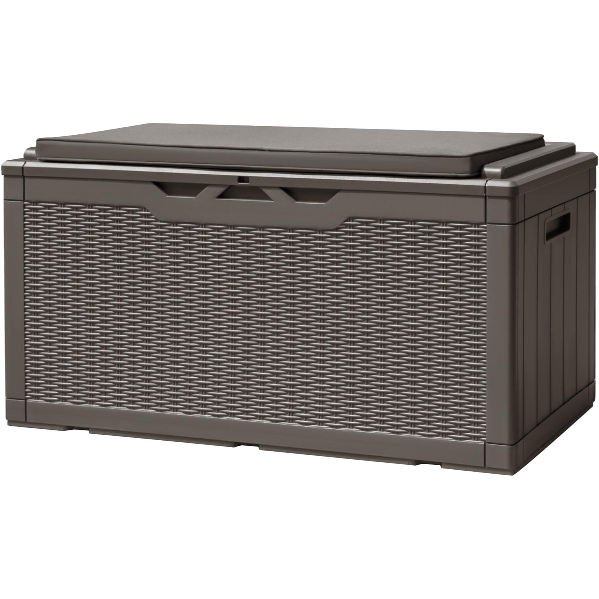 Devoko 120 Gallon Deck Box Resin Outdoor Storage Box Waterproof