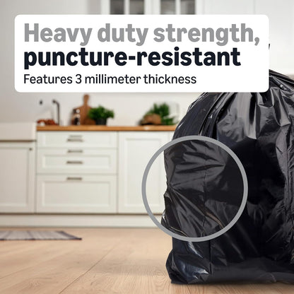 Amazon Basics Contractor Bag - 42 Gallon - 50 Count - 3 Mil (Previously AmazonCommercial)
