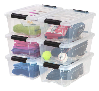 IRIS USA 4-Pack 72 Quart Storage Bins with Lids, Clear