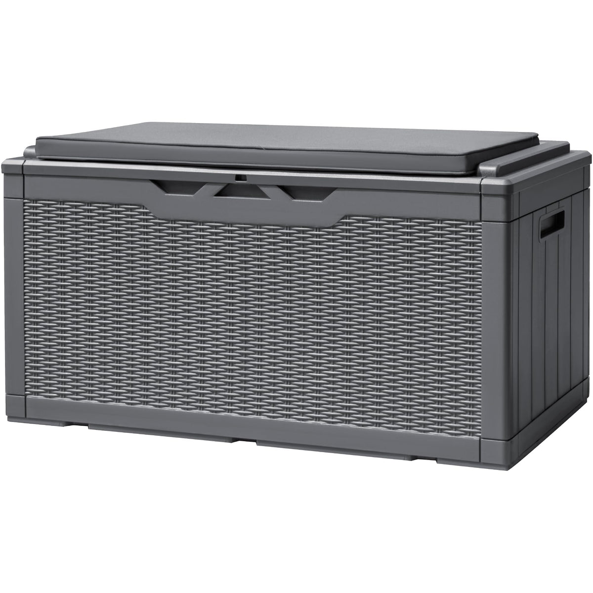 Devoko 120 Gallon Deck Box Resin Outdoor Storage Box Waterproof
