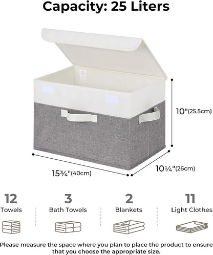 GRANNY SAYS Memory Keepsake Storage Box, Fabric Storage Bins with Lids