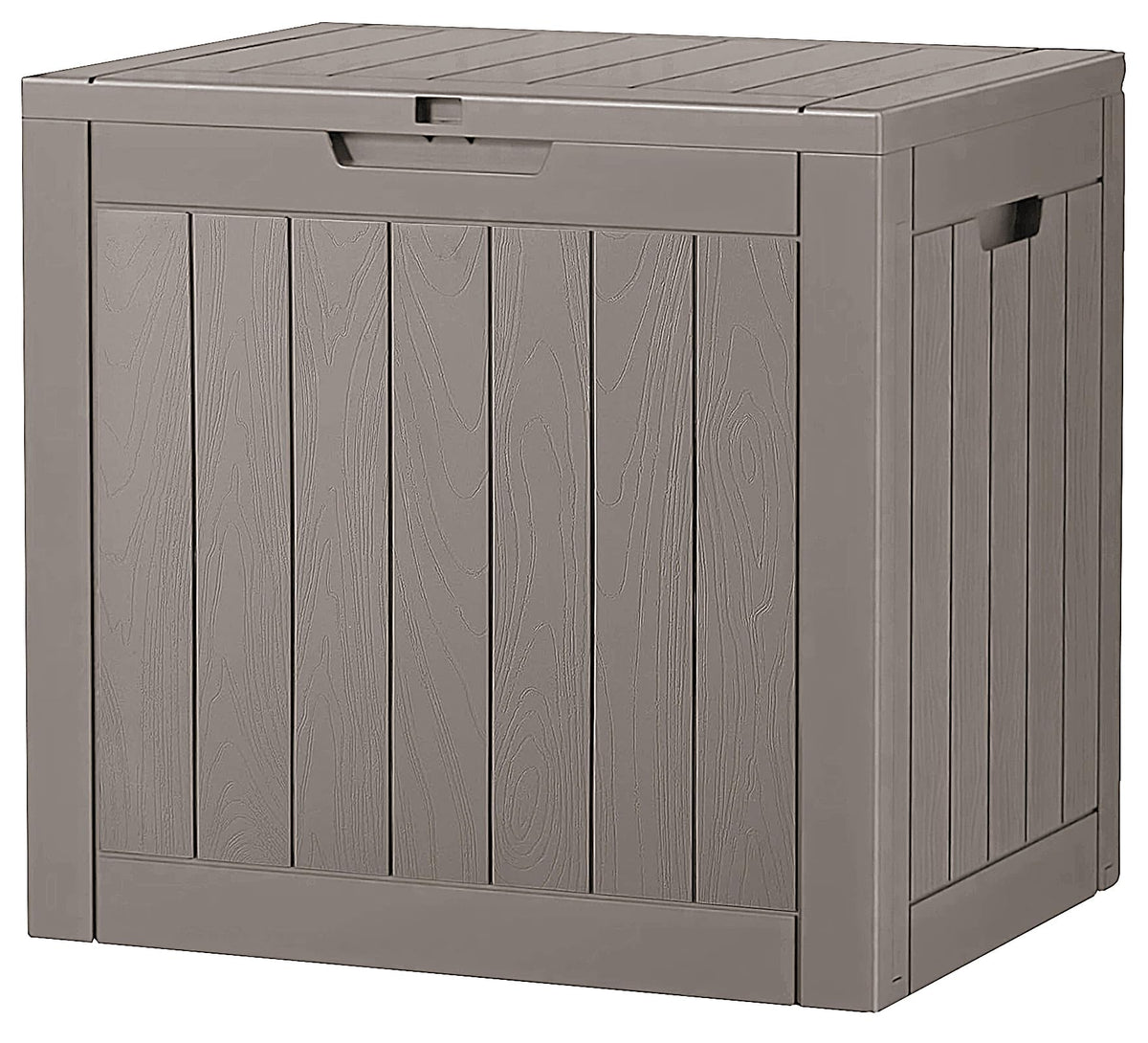 33 Gal Outdoor Storage Box Waterproof Lockable,Deck Box, Charcoal Black
