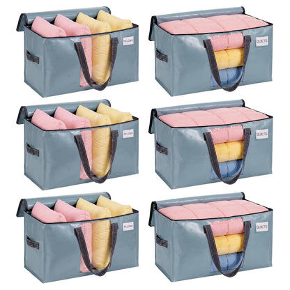 VENO Moving Bags, Storage Bags, Wide Open Top, Clear, 4 Pack