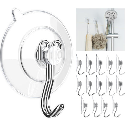 GLUIT Adhesive Wall Hooks for Hanging Heavy Duty No Drill, 22 lbs, 20 pcs