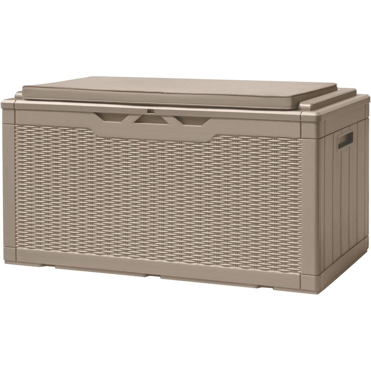 Devoko 120 Gallon Deck Box Resin Outdoor Storage Box Waterproof