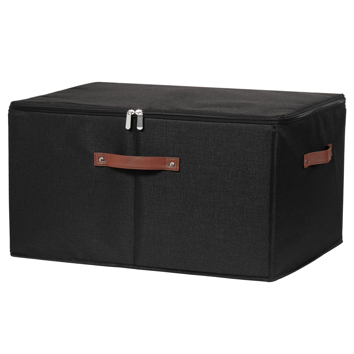 Storage Bins with Zipper Lids Decorative Lidded Baskets Boxes