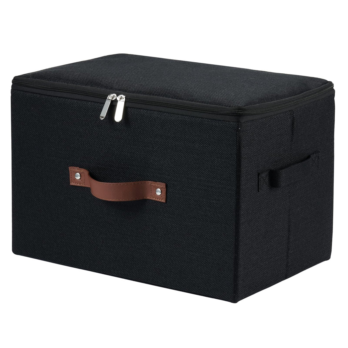 Storage Bins with Zipper Lids Decorative Lidded Baskets Boxes