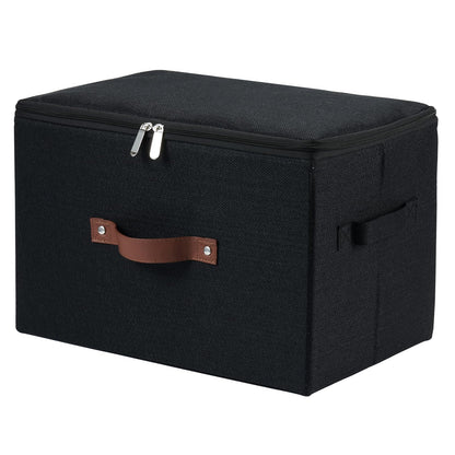 Storage Bins with Zipper Lids Decorative Lidded Baskets Boxes