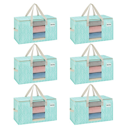 VENO Moving Bags, Storage Bags, Wide Open Top, Clear, 4 Pack