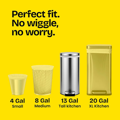 Glad ForceFlex Tall Kitchen Trash Bags, 13 Gallon, Gain Lavender, 40 Count (Package May Vary)