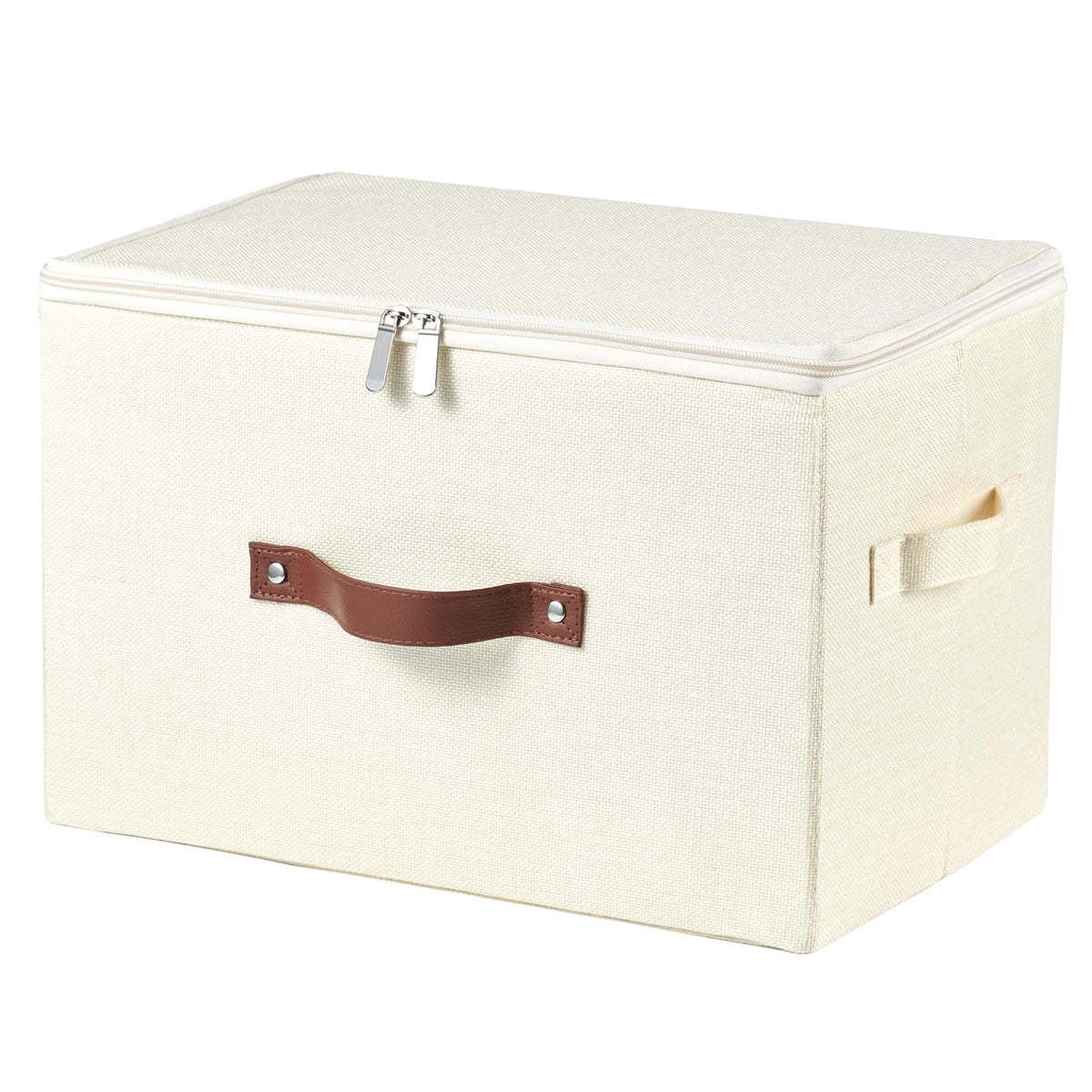 Storage Bins with Zipper Lids Decorative Lidded Baskets Boxes