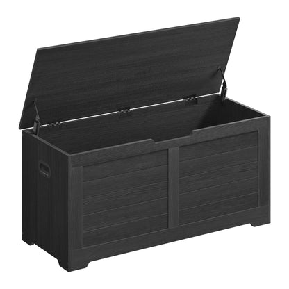VASAGLE Storage Chest, 39.4 Inches Width Bench with 2 Safety Hinges