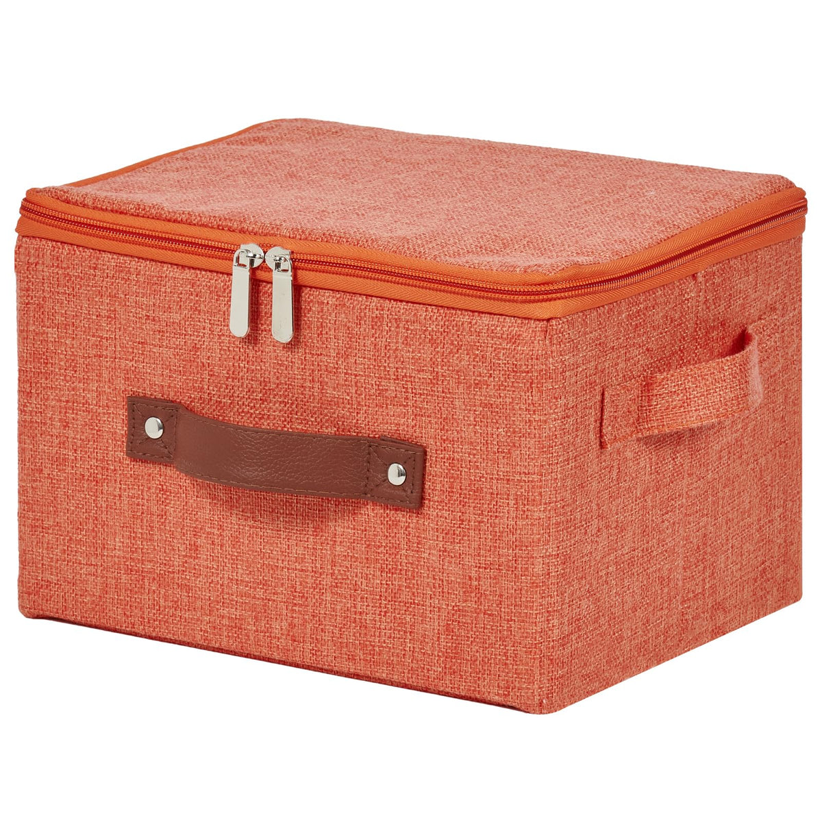 Storage Bins with Zipper Lids Decorative Lidded Baskets Boxes