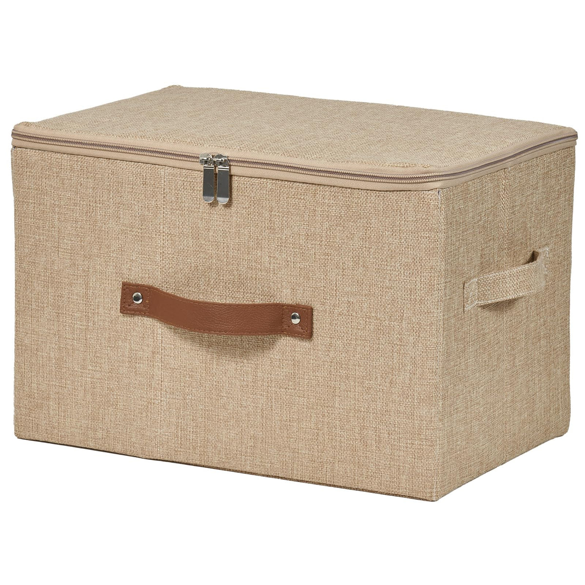 Storage Bins with Zipper Lids Decorative Lidded Baskets Boxes