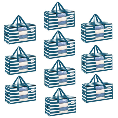 VENO Moving Bags, Storage Bags, Wide Open Top, Clear, 4 Pack