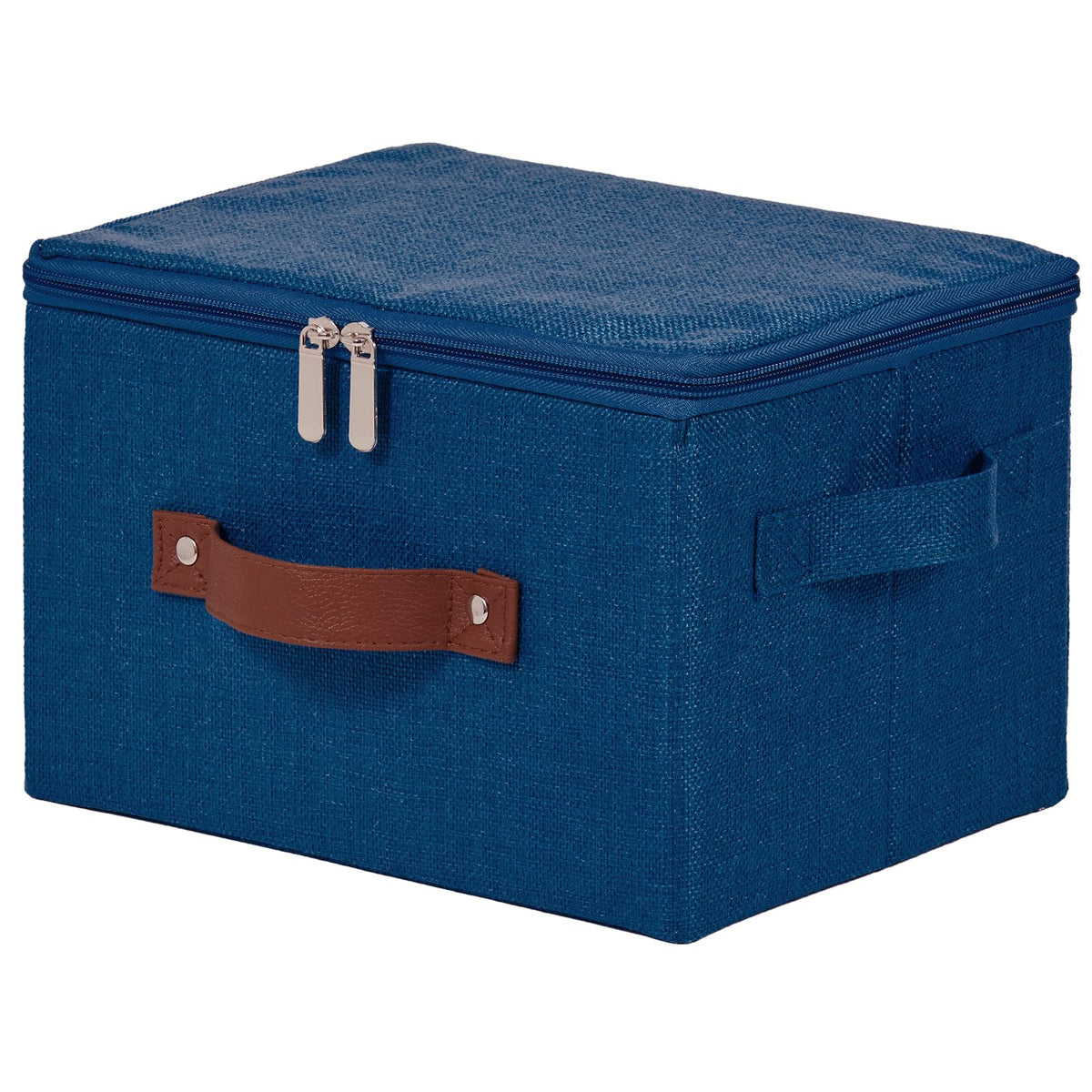 Storage Bins with Zipper Lids Decorative Lidded Baskets Boxes