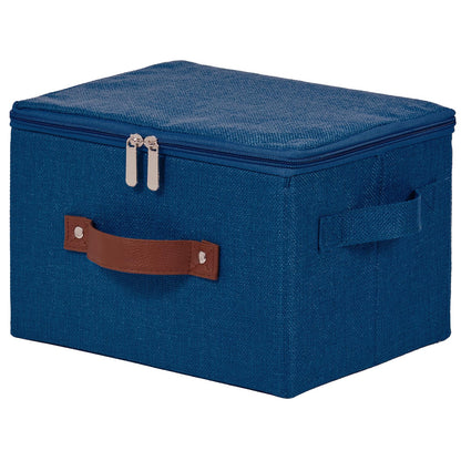 Storage Bins with Zipper Lids Decorative Lidded Baskets Boxes