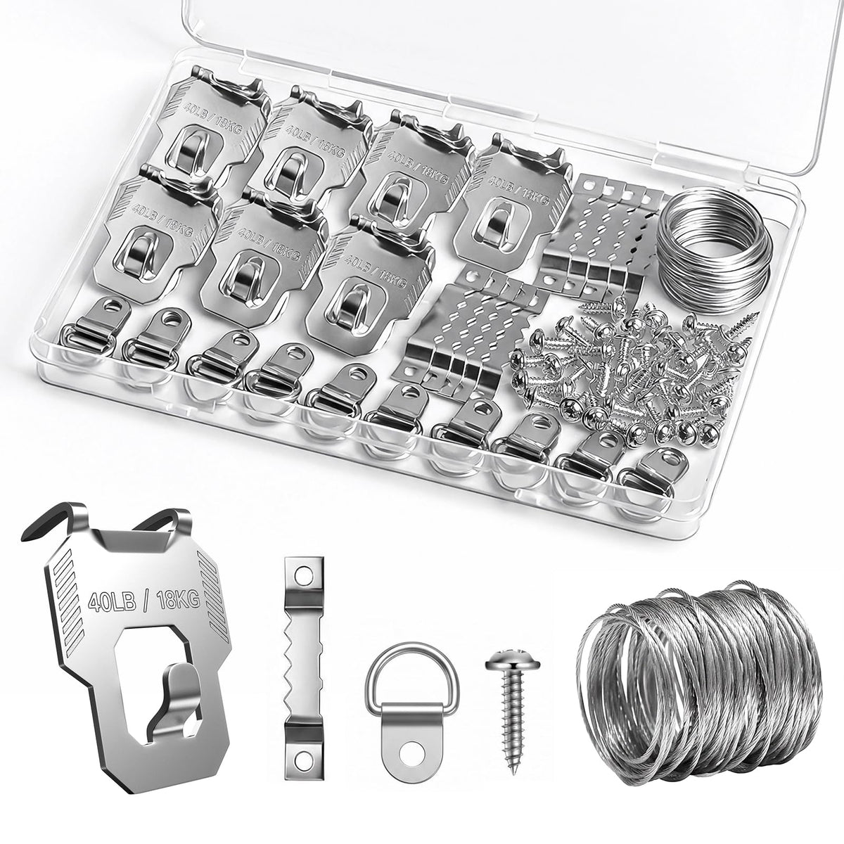 20Pcs Claw Drywall Picture Hanger Heavy Duty Hanging Wall Hooks