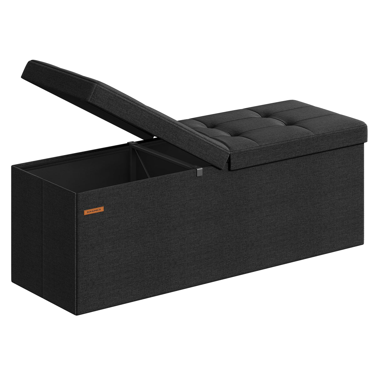 SONGMICS 30 Inches Folding Storage Ottoman Bench, Load 660 lb