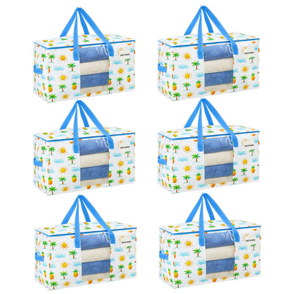 VENO Moving Bags, Storage Bags, Wide Open Top, Clear, 4 Pack