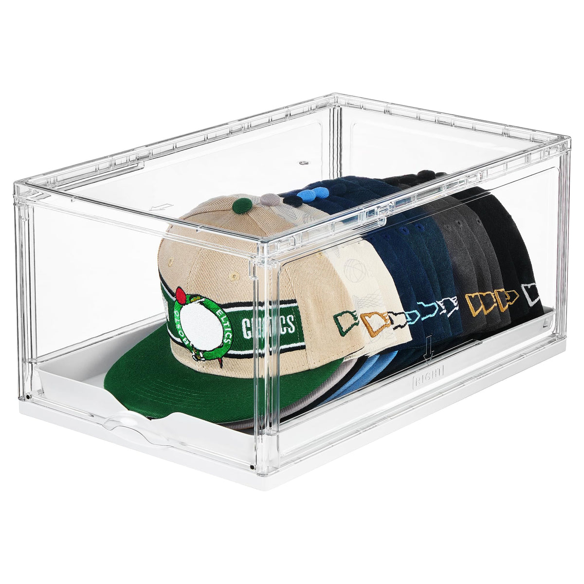 Vtopmart 2 Pack Stackable Baseball Caps Organizer, Each Holds 12 Hats
