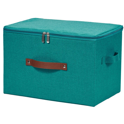 Storage Bins with Zipper Lids Decorative Lidded Baskets Boxes