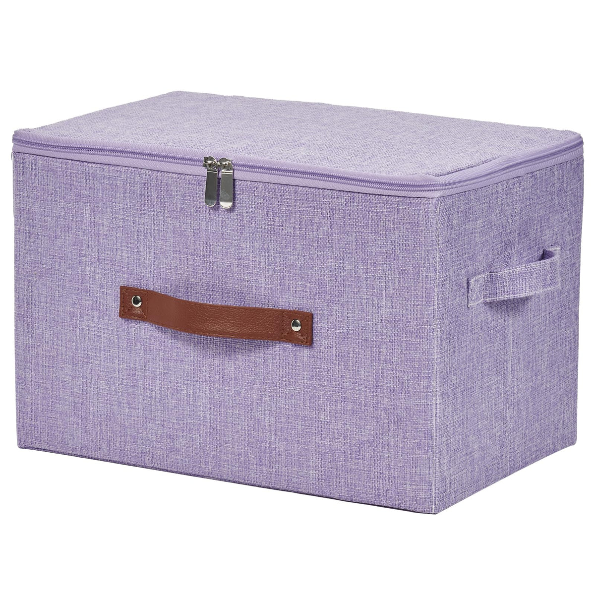 Storage Bins with Zipper Lids Decorative Lidded Baskets Boxes
