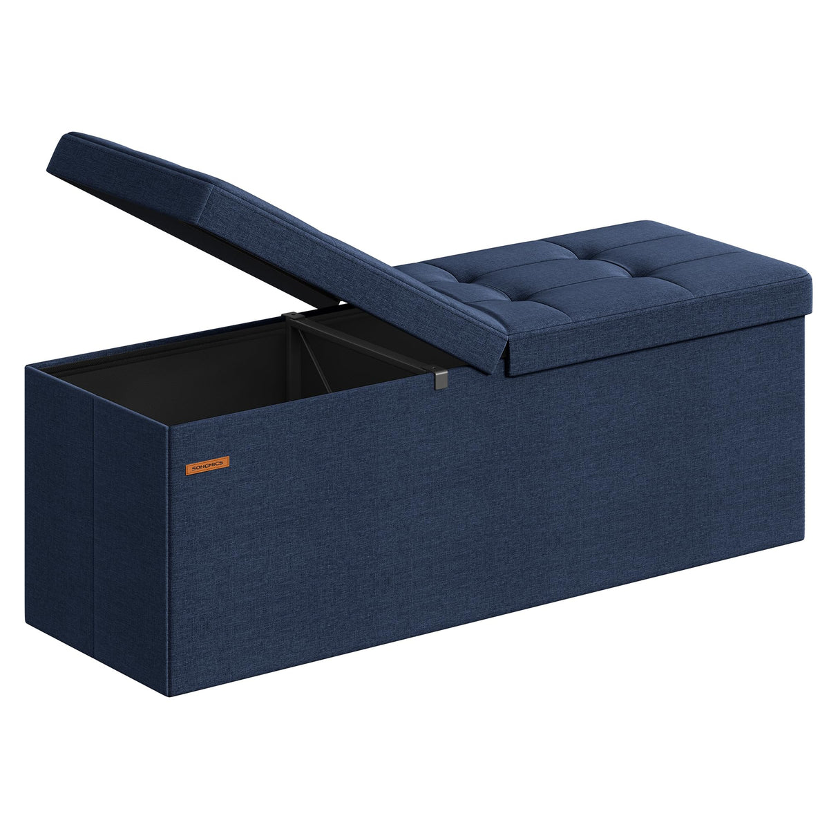 SONGMICS 30 Inches Folding Storage Ottoman Bench, Load 660 lb