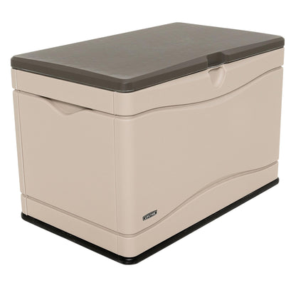 LIFETIME 60012 Extra Large Deck Box, 130 Gallon, Desert Sand/Brown