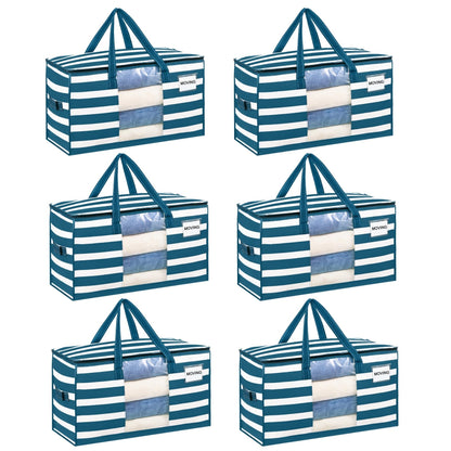 VENO Moving Bags, Storage Bags, Wide Open Top, Clear, 4 Pack