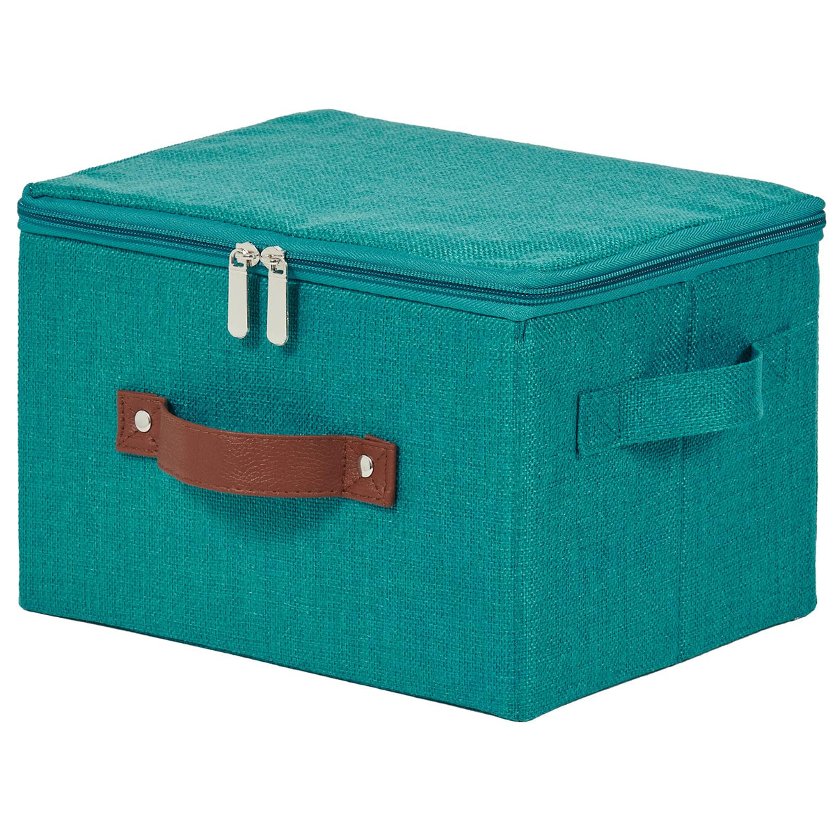 Storage Bins with Zipper Lids Decorative Lidded Baskets Boxes