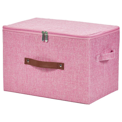 Storage Bins with Zipper Lids Decorative Lidded Baskets Boxes