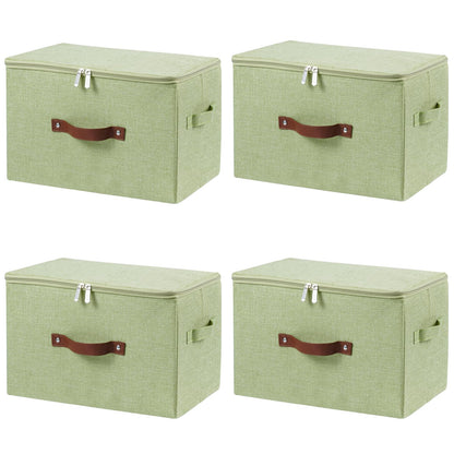 Storage Bins with Zipper Lids Decorative Lidded Baskets Boxes