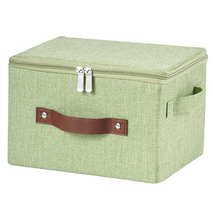 Storage Bins with Zipper Lids Decorative Lidded Baskets Boxes
