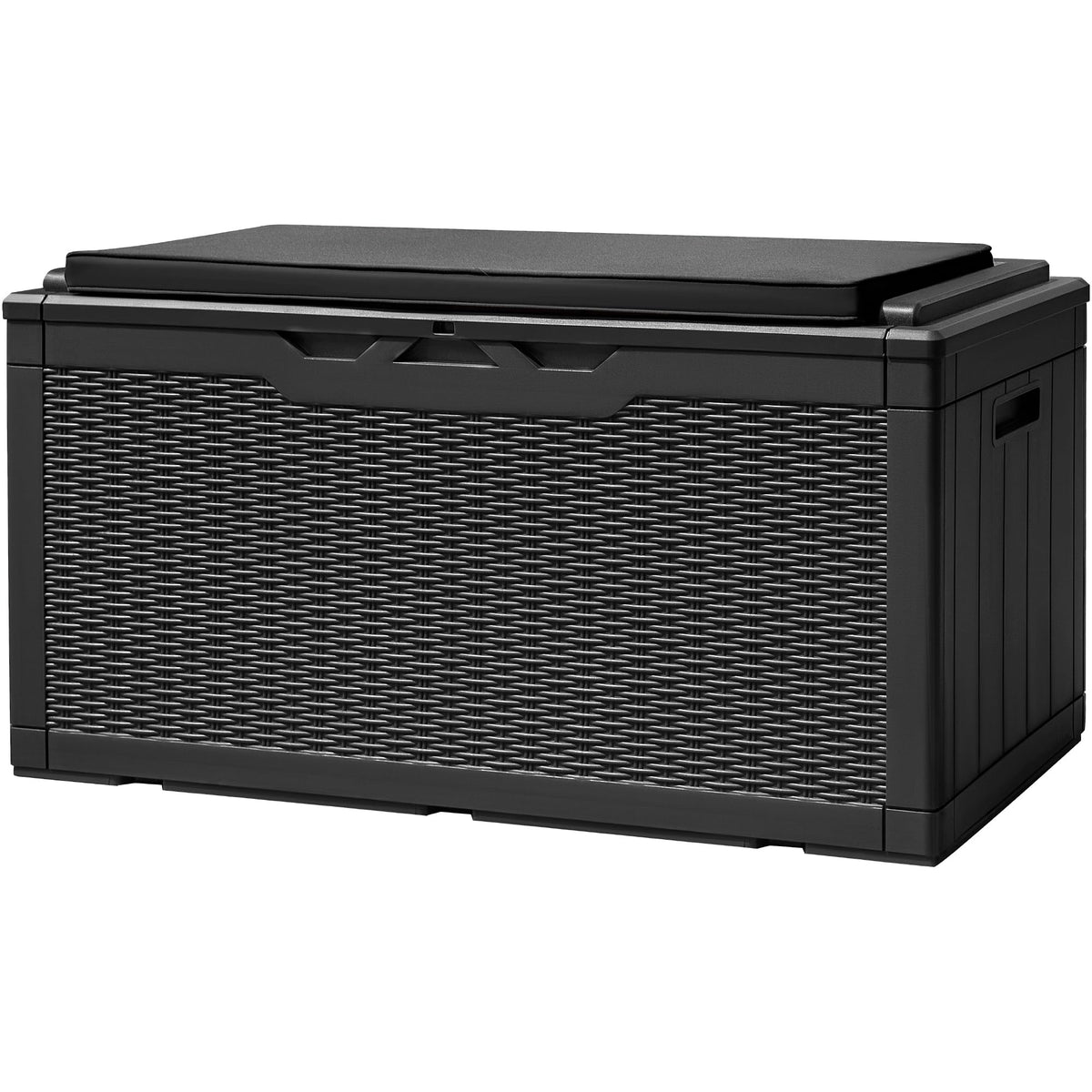 Devoko 120 Gallon Deck Box Resin Outdoor Storage Box Waterproof