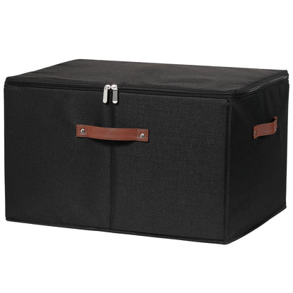 Storage Bins with Zipper Lids Decorative Lidded Baskets Boxes