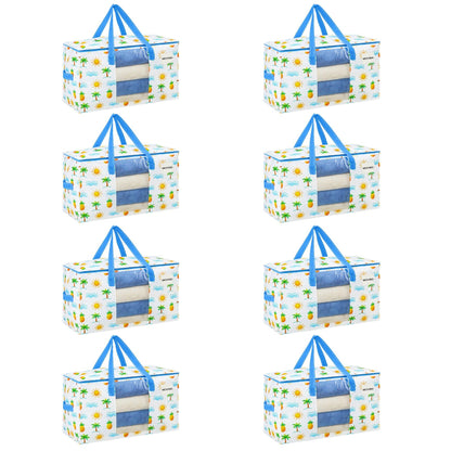 VENO Moving Bags, Storage Bags, Wide Open Top, Clear, 4 Pack