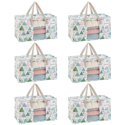 VENO Moving Bags, Storage Bags, Wide Open Top, Clear, 4 Pack