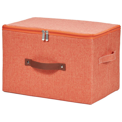Storage Bins with Zipper Lids Decorative Lidded Baskets Boxes