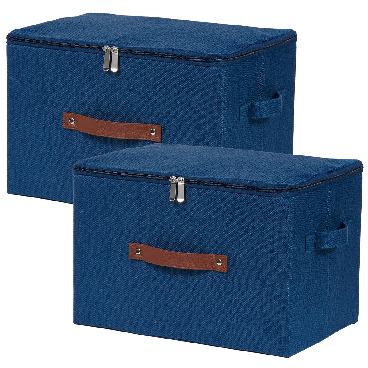 Storage Bins with Zipper Lids Decorative Lidded Baskets Boxes