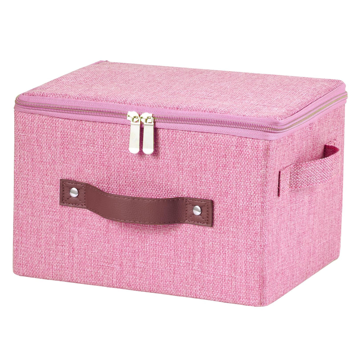 Storage Bins with Zipper Lids Decorative Lidded Baskets Boxes