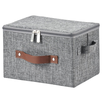 Storage Bins with Zipper Lids Decorative Lidded Baskets Boxes